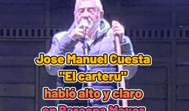 «El carteru» habló alto y claro en Barcena Mayor