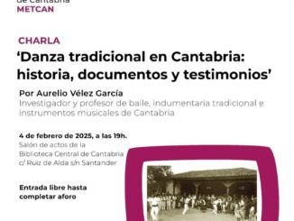 Martes 4 de febrero, 19.00 Charla Danza Tradicional en Cantabria, historia, documentos y testimonios por Aurelio Vélez