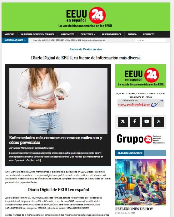 El GRUPO 24 HORAS lanza su digital número 83, en EEUU